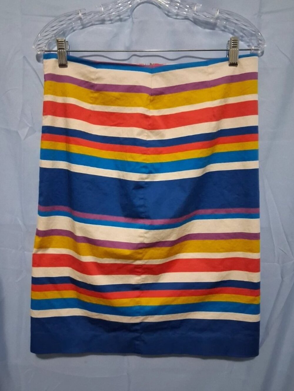 Womans Boden Size Medium Striped Multicolored Mini Skirt